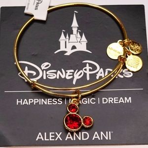 Alex and Ani Disney Mickey January Birthstone Charm Bangle